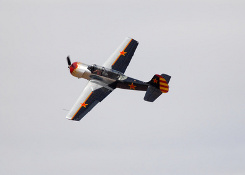 Latvia YAK flight with aerobatic tricks